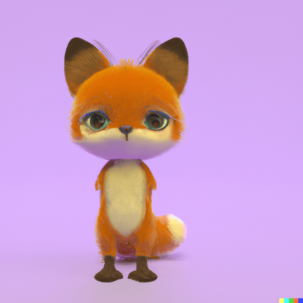 Image of fox generated by DALLE:2