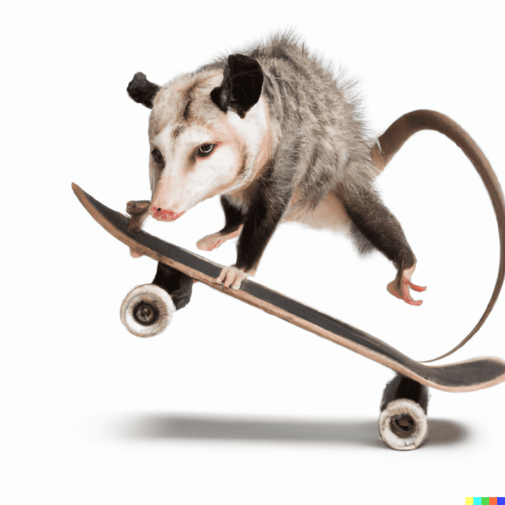 Image of opossum generated by DALLE:2