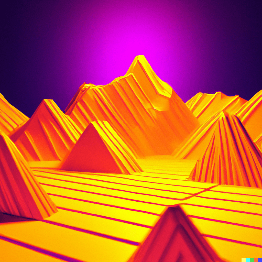 Image of synthwave generated by DALLE:2