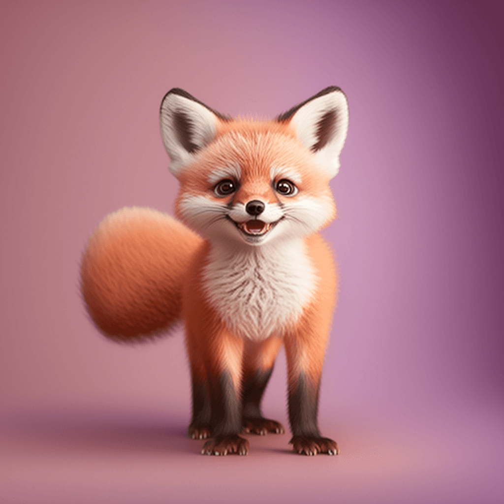 Image of fox generated by Midjourney