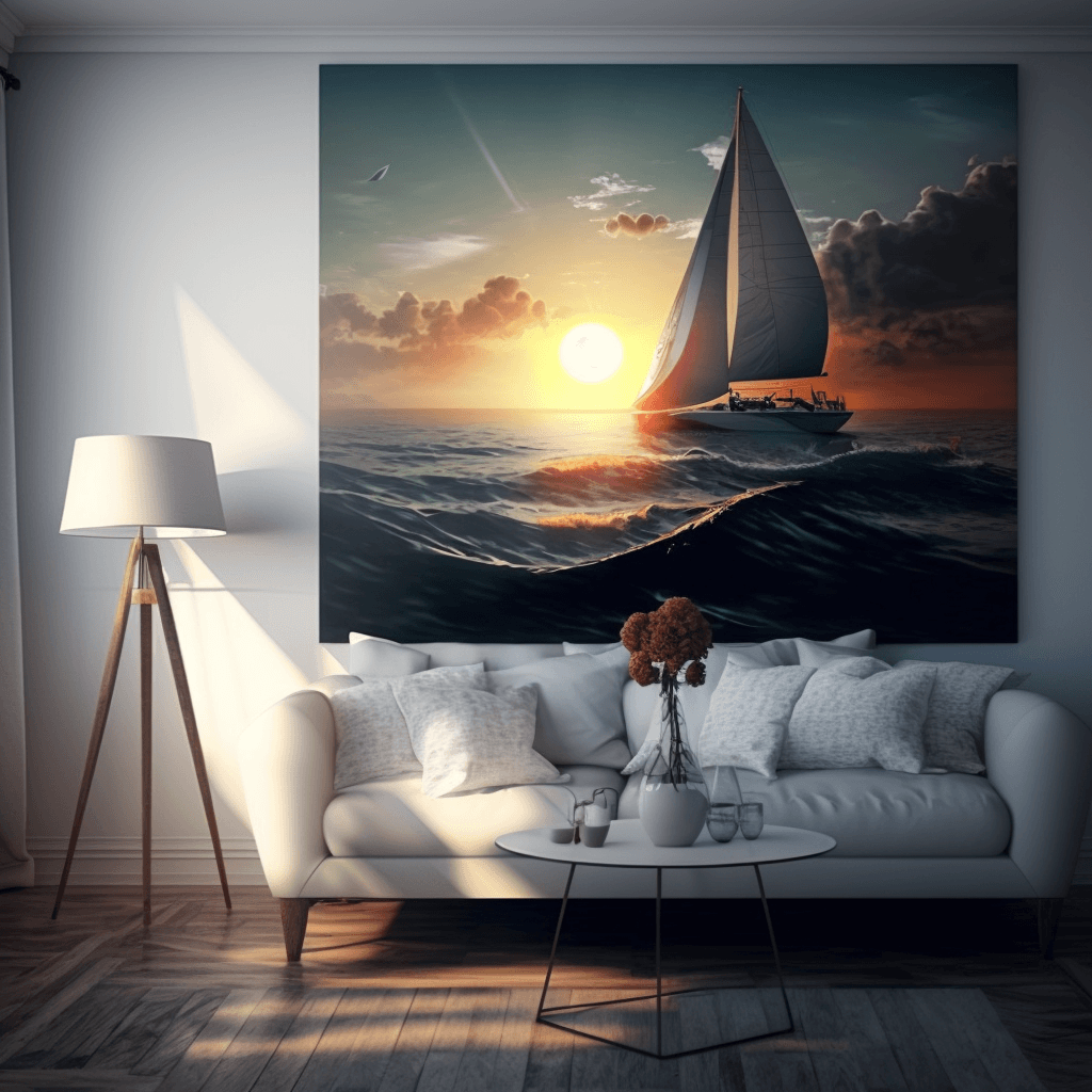 Image of yachtSunrise generated by Midjourney