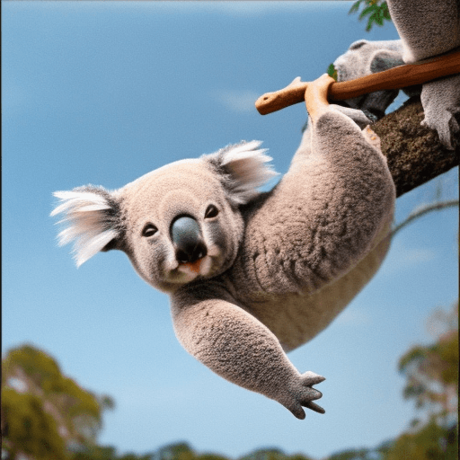 Image of koala generated by Stable Diffusion